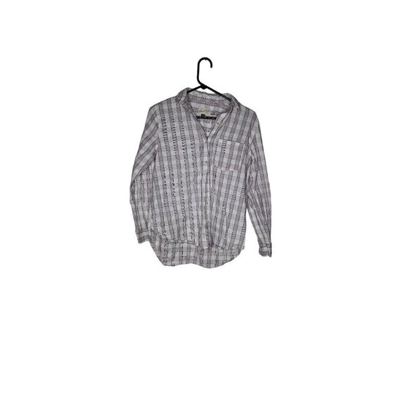 Universal Thread Cotton Blend Plaid Button Down Shirt XS - Picture 1 of 5